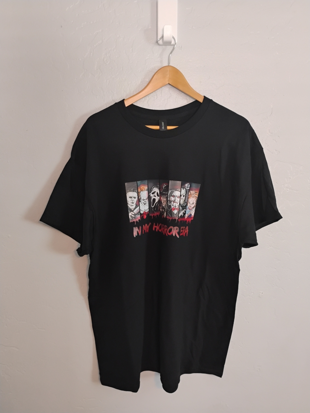 Gildan Mens Graphic Horror Tee Size XL